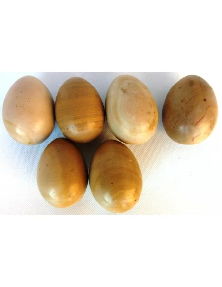 Oeuf en jaspe jaune