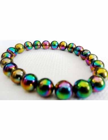 Aqua aura aux titanes 8mm bracelet