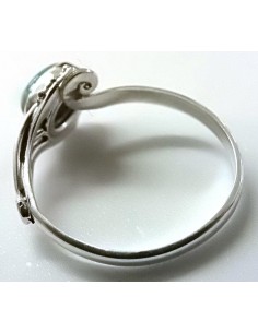 Bague reglable pierres montees en argent 2