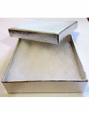 Boite argentee 6,7x5cm