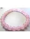 Bracelet quartz rose 6mm