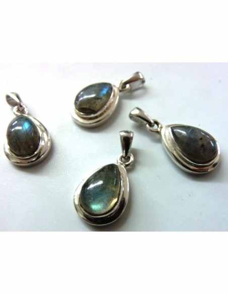Labradorite monte en argent