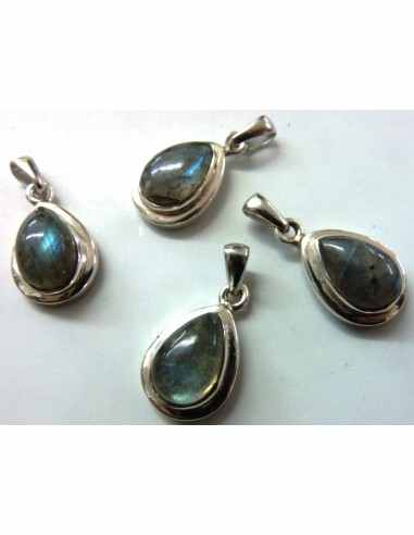Labradorite monte en argent