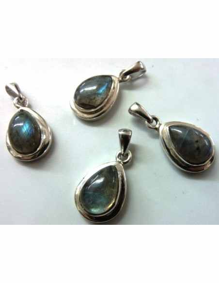 Labradorite monte en argent