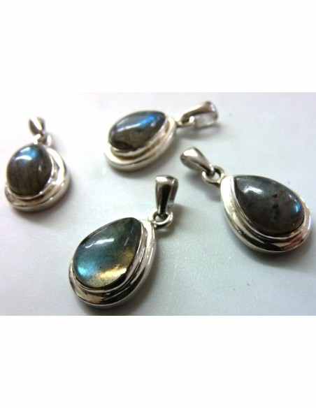 Labradorite monte en argent