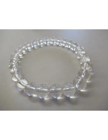 Bracelet cristal de roche 6mm