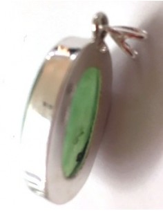 Chrysoprase pendentif argent 2