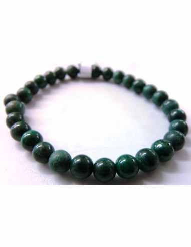 Bracelet magnetite, malachite 6mm