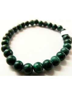 Bracelet magnetite, malachite 6mm
