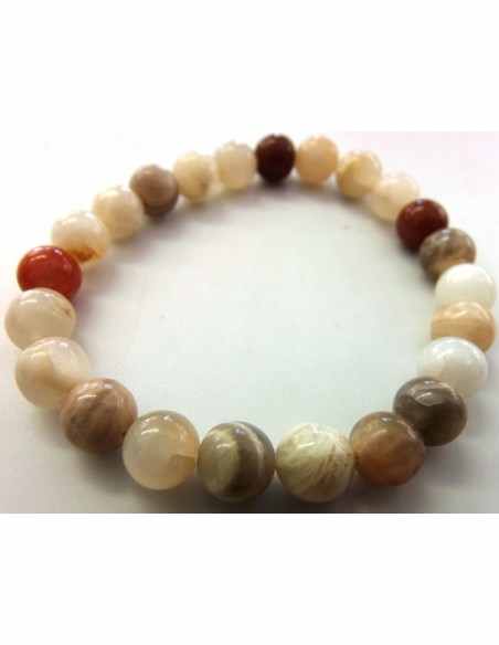 Bracelet 10mm Pierre de Lune Bracelet 10mm Pierre de Lune