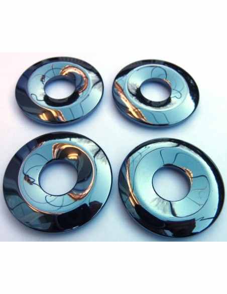 Hematite 40mm donuts