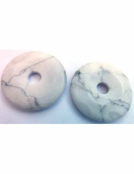 Howlite donuts 30 mm