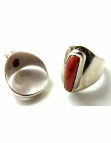 Corail rouge bague