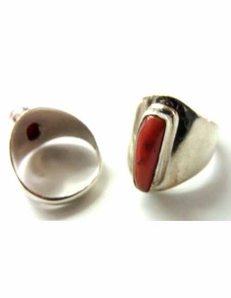 Corail rouge bague