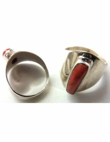Corail rouge bague