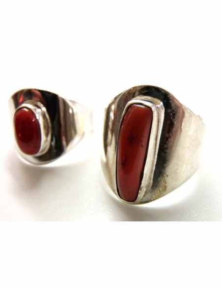 Corail rouge bague
