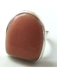 Bague Opale rose reglable 2