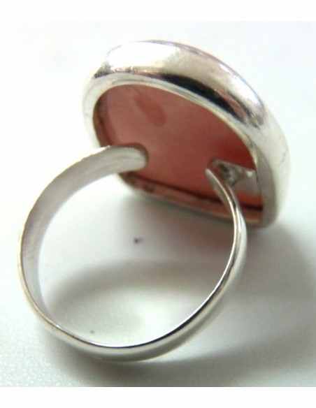 Bague Opale rose reglable Bague Opale rose reglable