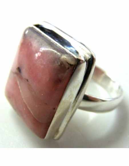 Bague Opale rose carre Bague Opale rose carre