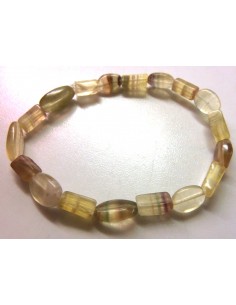 Fluorite jaune en bracelet