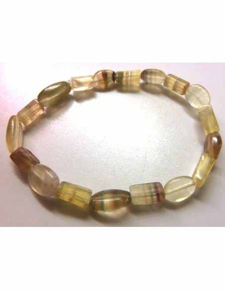 Fluorite jaune en bracelet