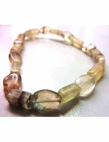 Fluorite jaune en bracelet