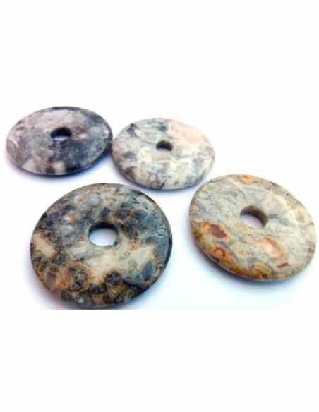 Agate crazy lace donuts 40mm