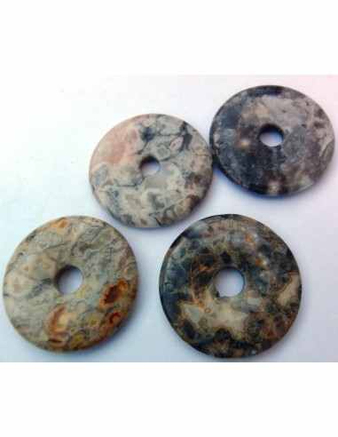 Agate crazy lace donuts 40mm