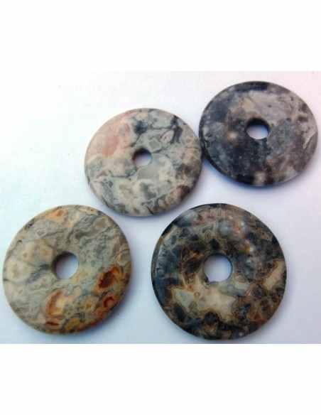 Agate crazy lace donuts 40mm