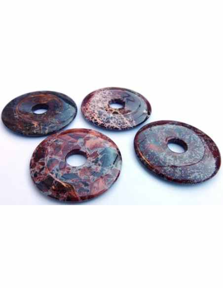 Jaspe rouge donuts 40mm Jaspe rouge donuts 40mm