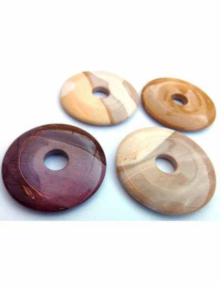 Jaspe mokaite donuts 40mm