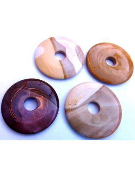 Jaspe mokaite donuts 40mm