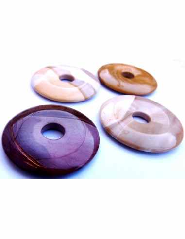 Jaspe mokaite donuts 40mm