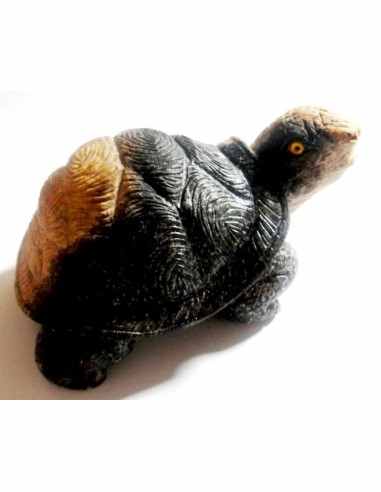 Tortue bois fossilise 80mm