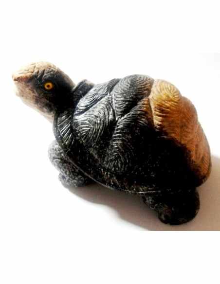 Tortue bois fossilise 80mm