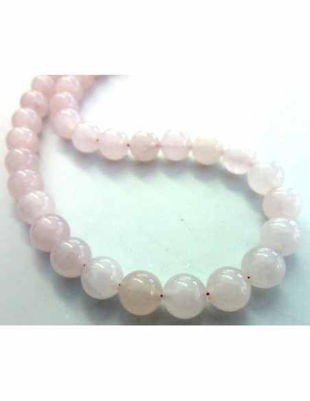 Quartz rose collier