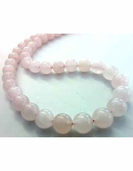 Quartz rose collier