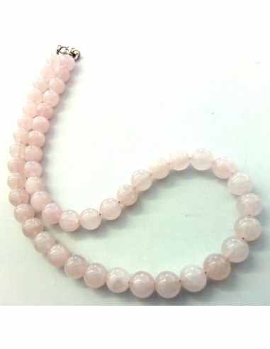 Quartz rose collier