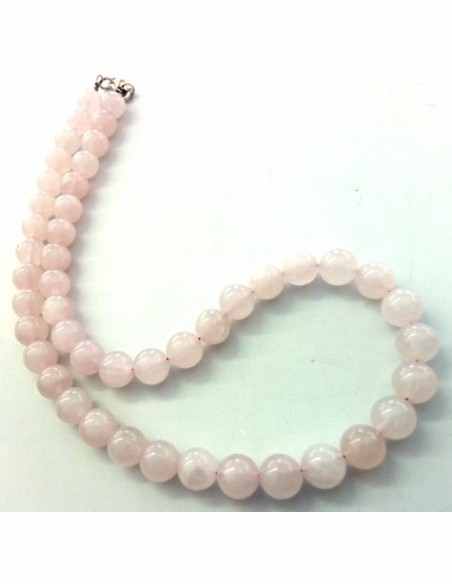 Quartz rose collier