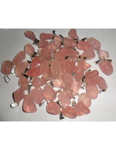 Pendentif en quartz rose 2