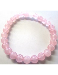 Quartz rose bracelet 8mm 2