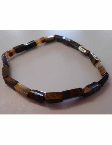 Oeil de tigre bracelet homme 22cm Oeil de tigre bracelet homme 22cm