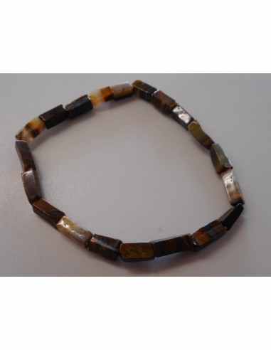 Oeil de tigre bracelet homme 22cm