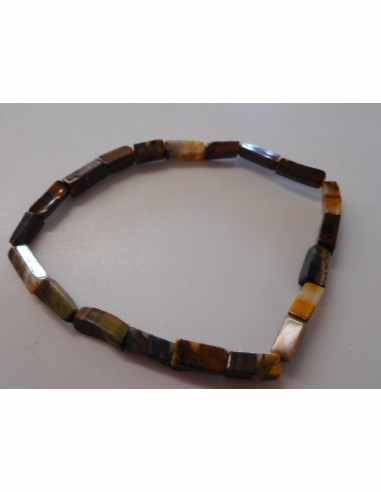 Oeil de tigre bracelet homme 22cm