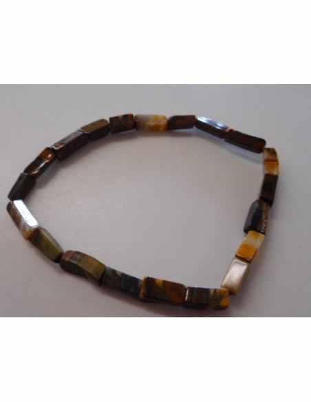 Oeil de tigre bracelet homme 22cm Oeil de tigre bracelet homme 22cm