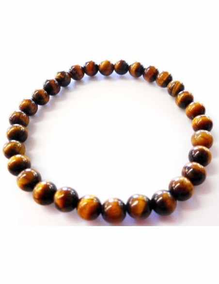 Bracelet Oeil de tigre 6mm homme