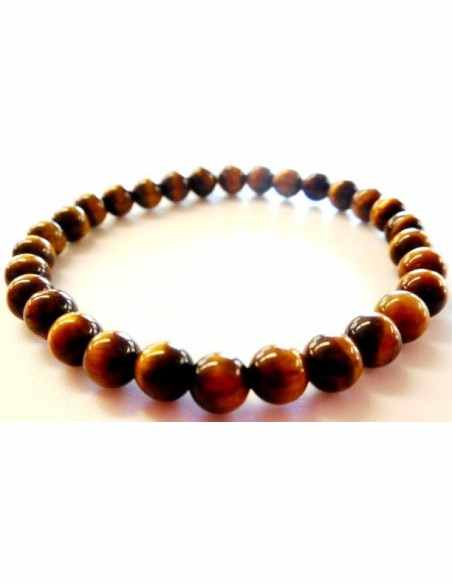 Bracelet Oeil de tigre 6mm homme
