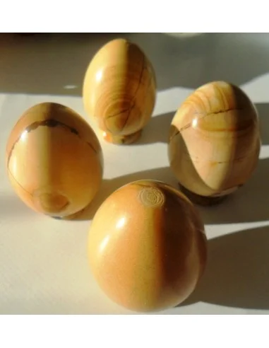 Jaspe jaune en oeuf 5cm
