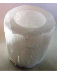 Bol creux  selenite blanche 2