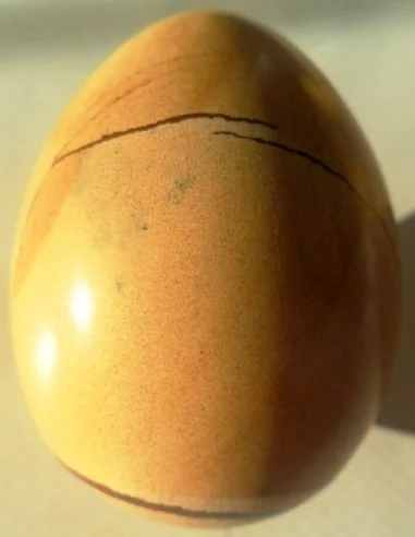 Jaspe jaune en oeuf 5cm